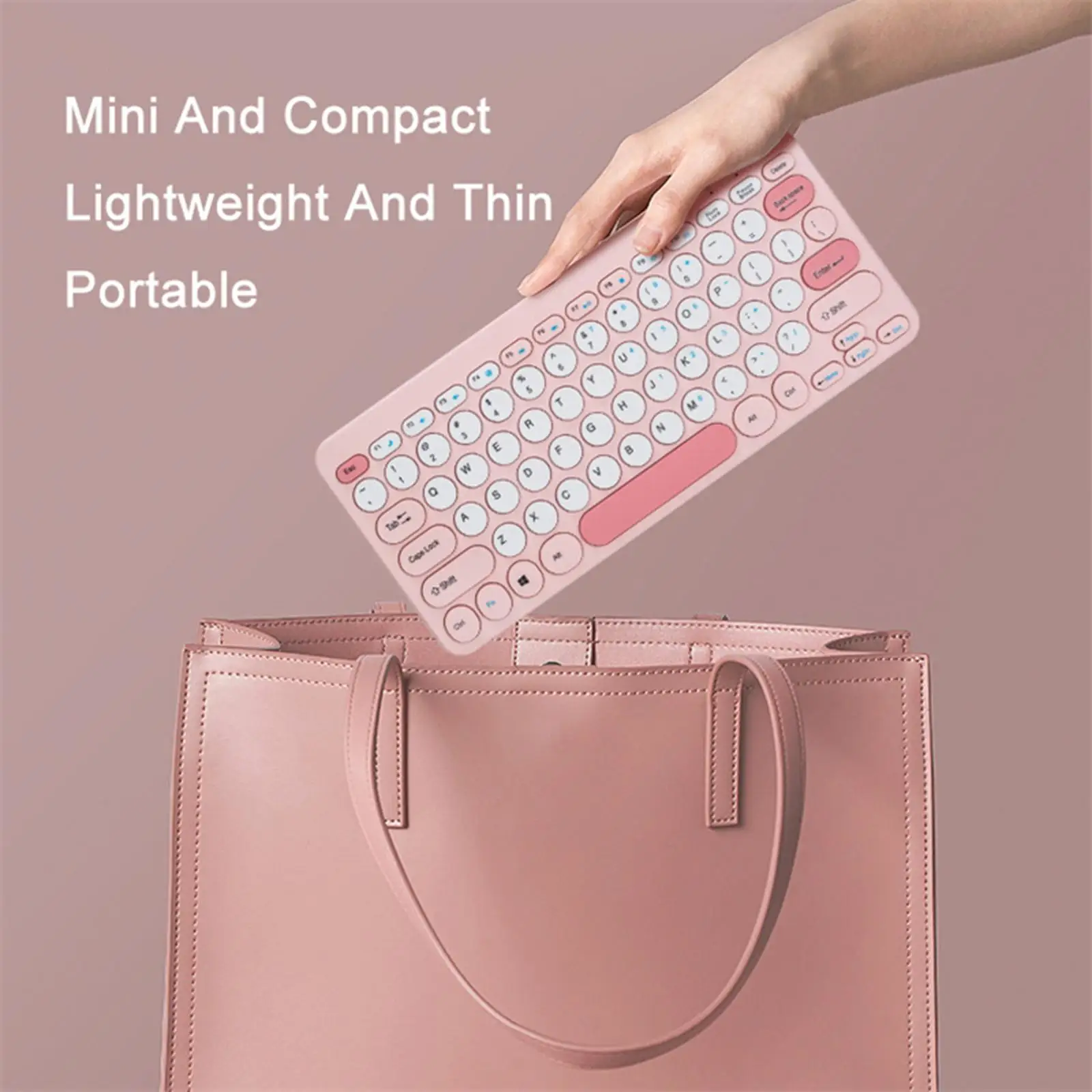 Mini Wireless Keyboard and Mouse Set and Quiet Click for Laptop PC Computer