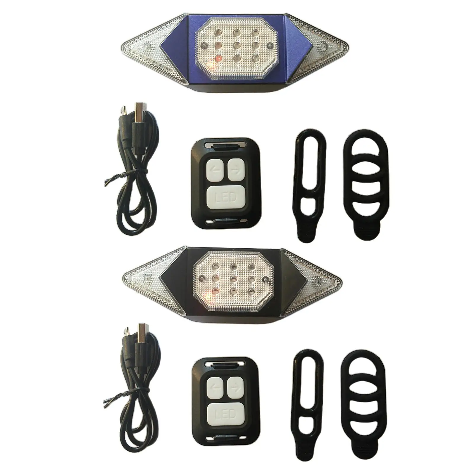Bike Rear lighting led, Indicator with Remote Control USB Rechargeable, Waterproof Bike  s Lights for   Riding