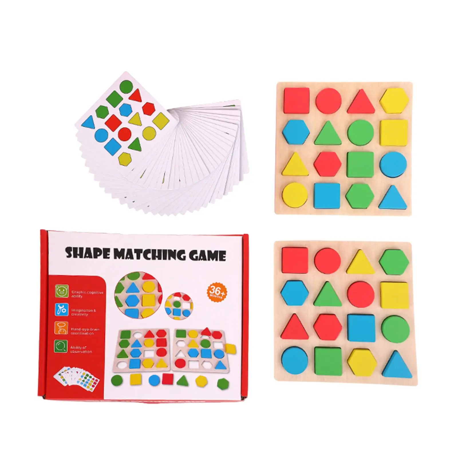 Matching Race Board Games Educational Battle Geometry Race Game for Home