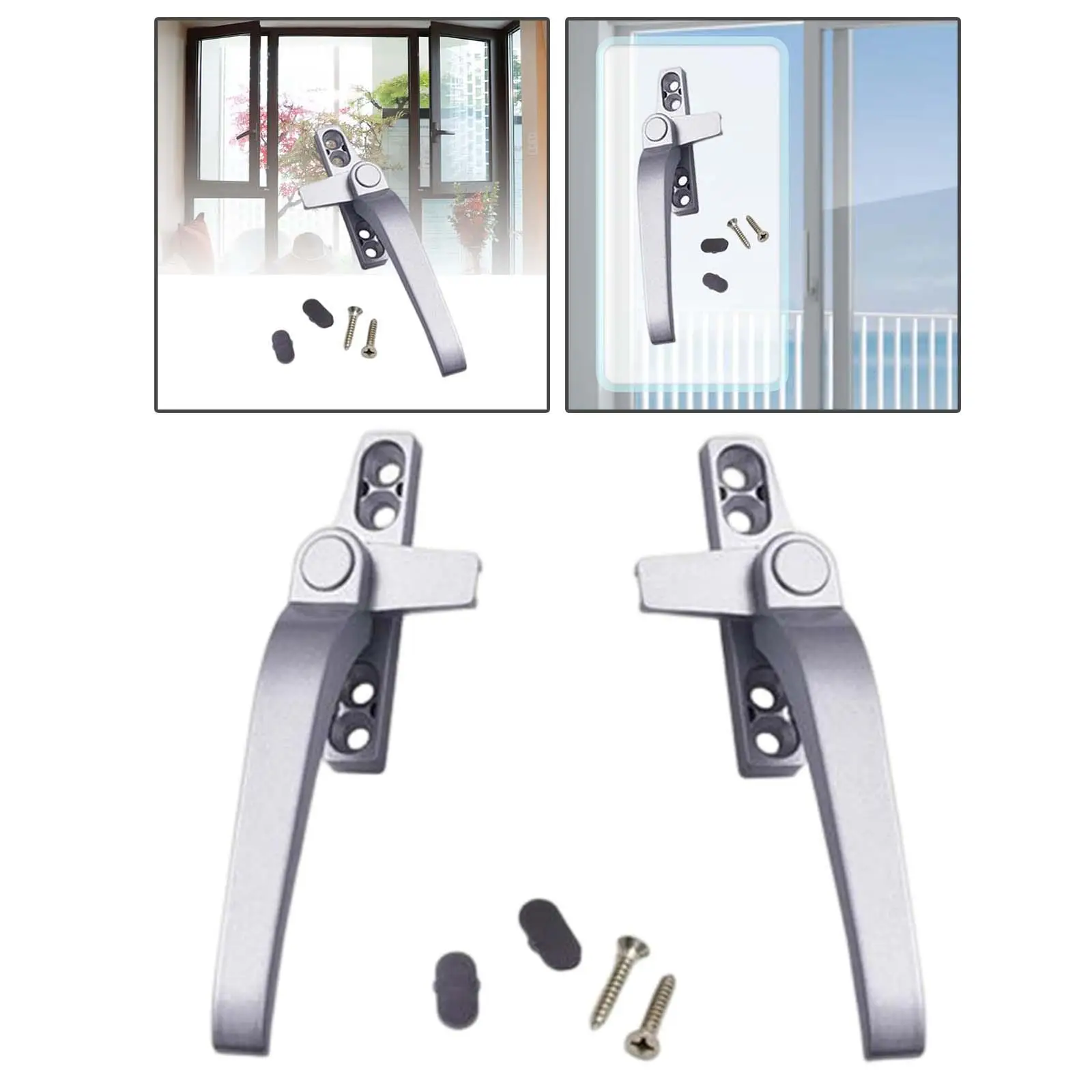 Window Handles Door Handle Aluminum Right/Left Hand Window Hardware Casement