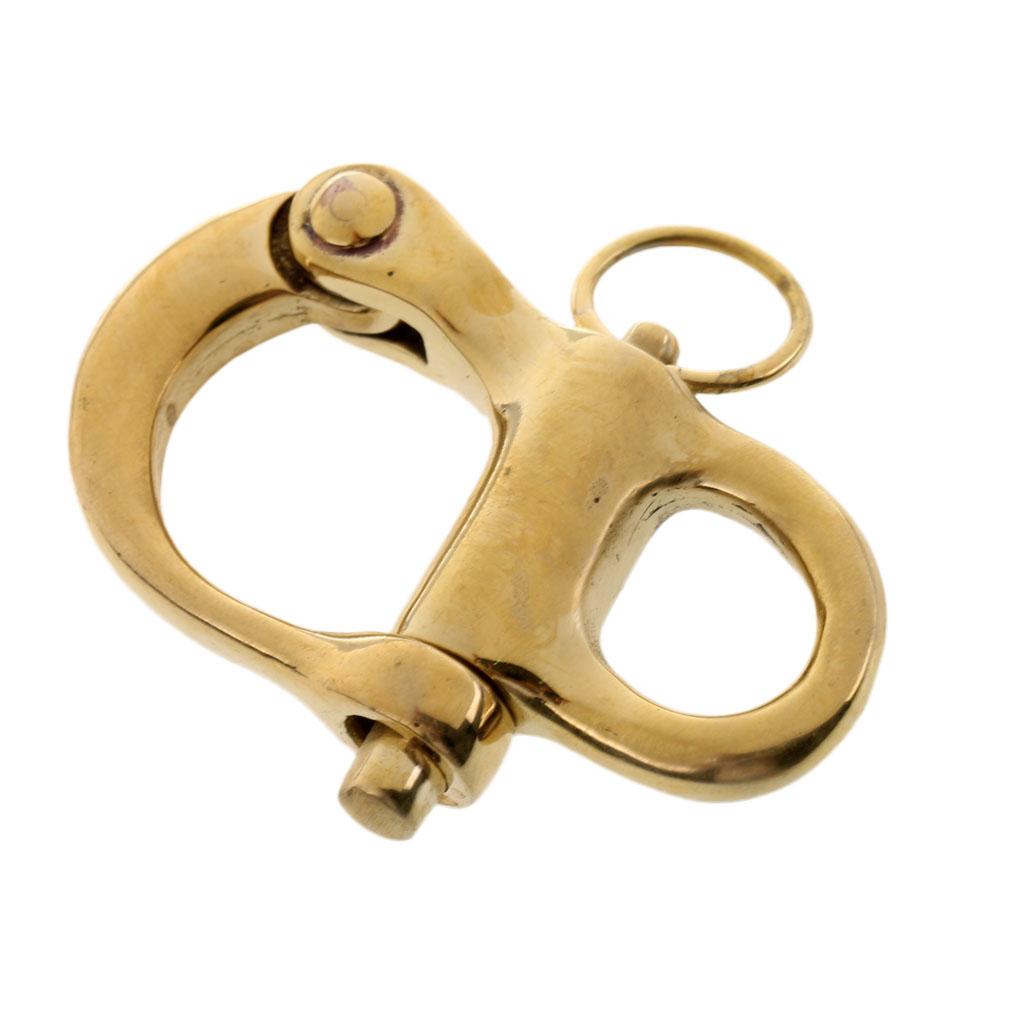 (5cm) 2 `` Fixed Eye Carabiner Made of Pure Copper Bail Sail Material