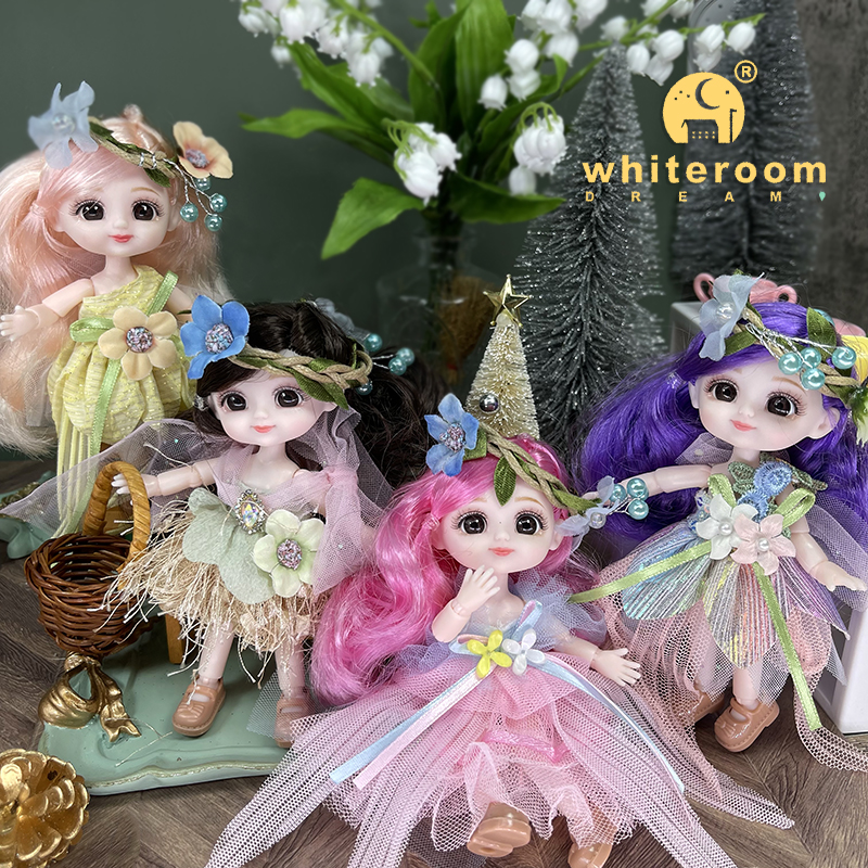 Neue Kawaii 1/12 Baby Tasche Puppe 10cm Ob11 Puppen Mit Kleidung Outfit Kleid Überraschung Bjd Puppen Figur Aktion Spielzeug für Mädchen Geschenke – Detail 7
