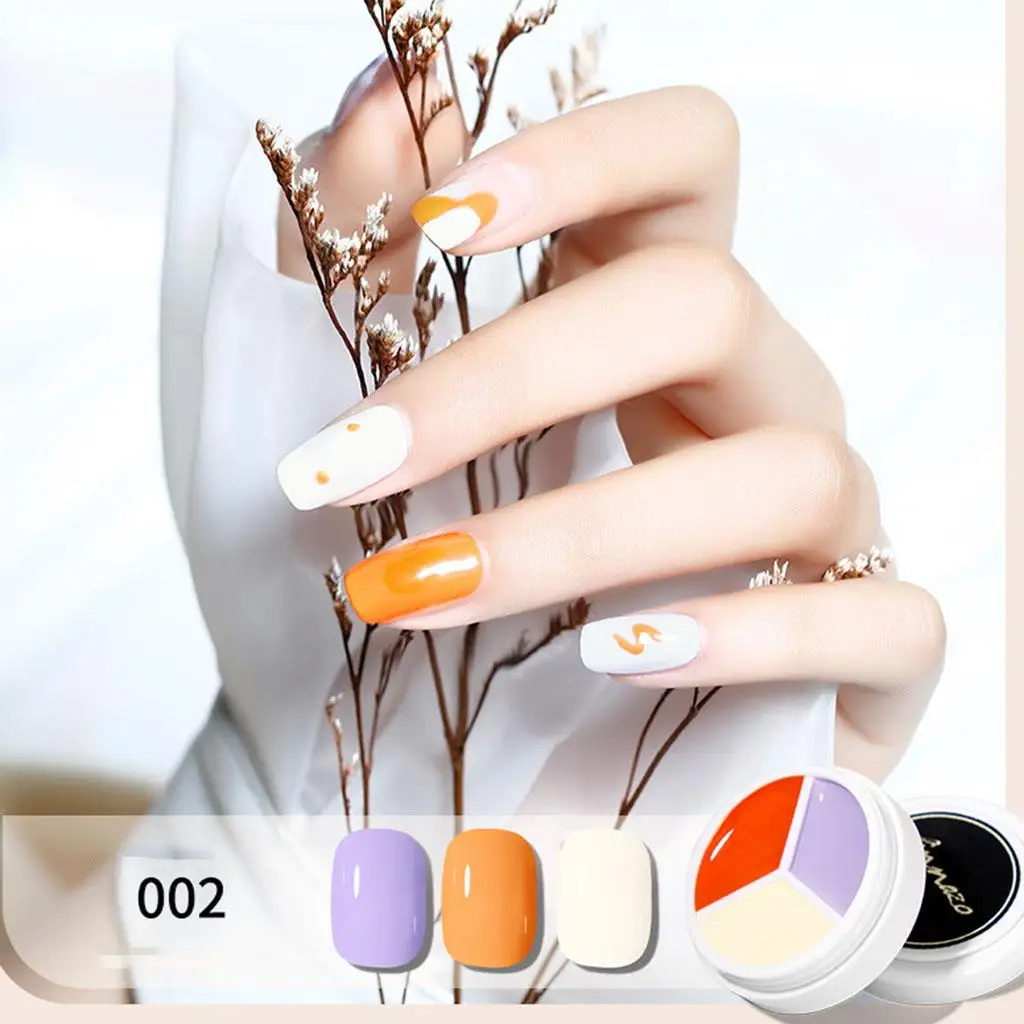 Nail Polish Glue Gel 3-Color Smooth Solid Hot Sale Panel Case for Manicure Professional Use Women Girls Nail Salon Personal Use
