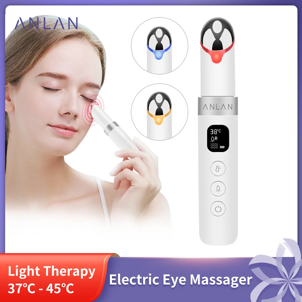 Best of ANLAN Electric Eye Massager Vibration Anti Age Eye Wrinkle Massager Dark Circle Removal Portable Eyes Care Thermotherapy Massage Reviews & Tips