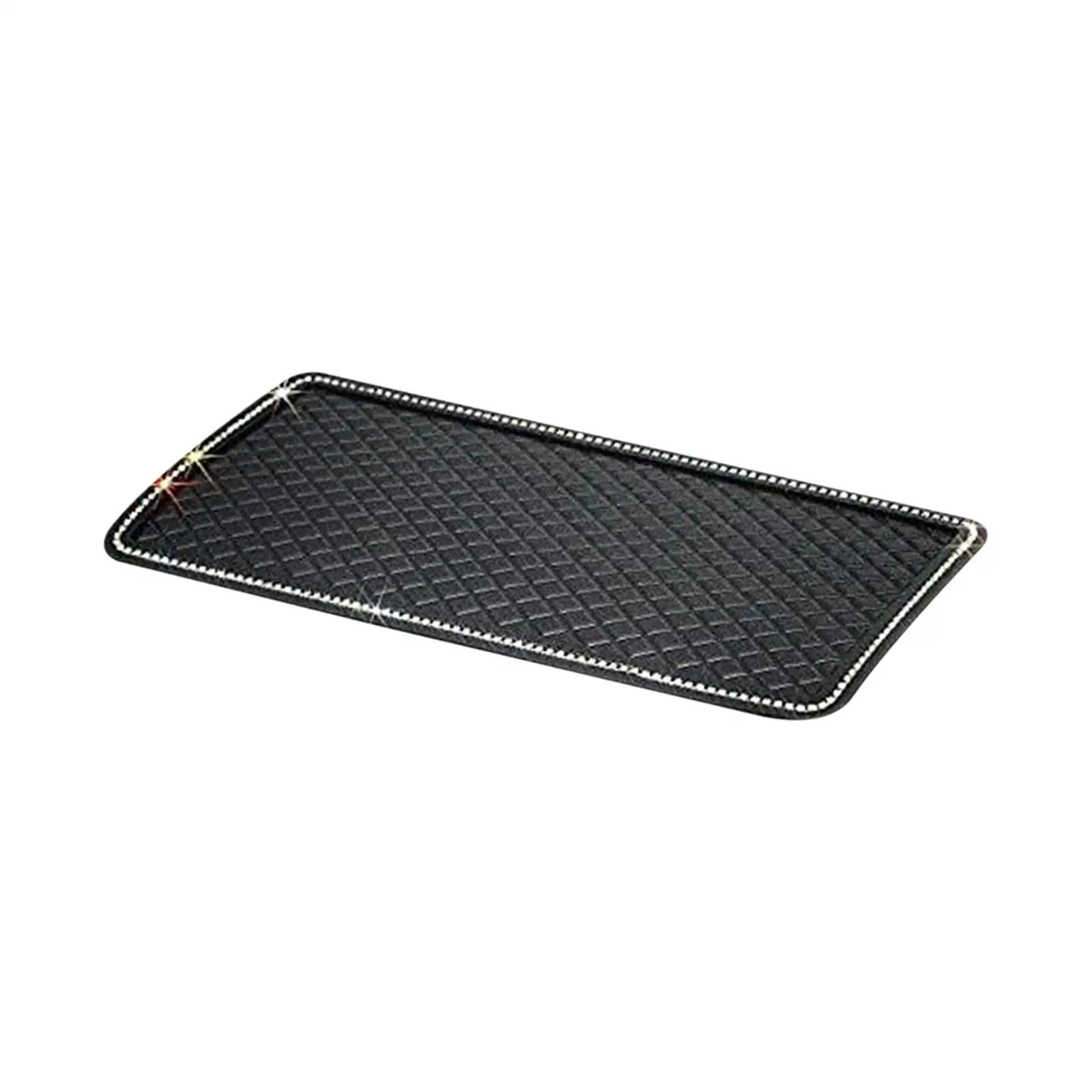 Car Anti Slip Sticky Dashboard Pad Glitter Rhinestone for Phones Keys