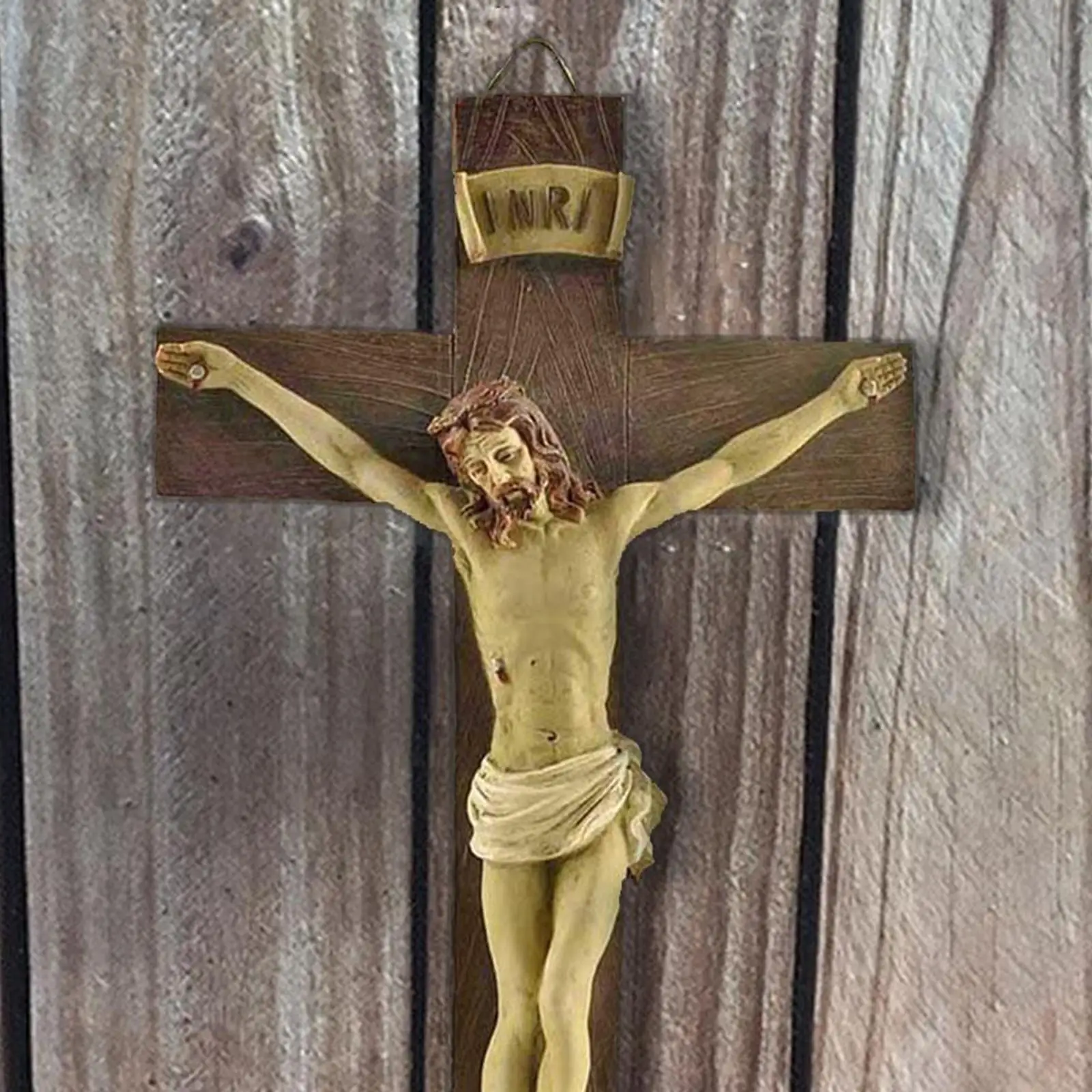 2X Religious   Cross Crucifix Statue Holy Figurine Hanging Wall Collective