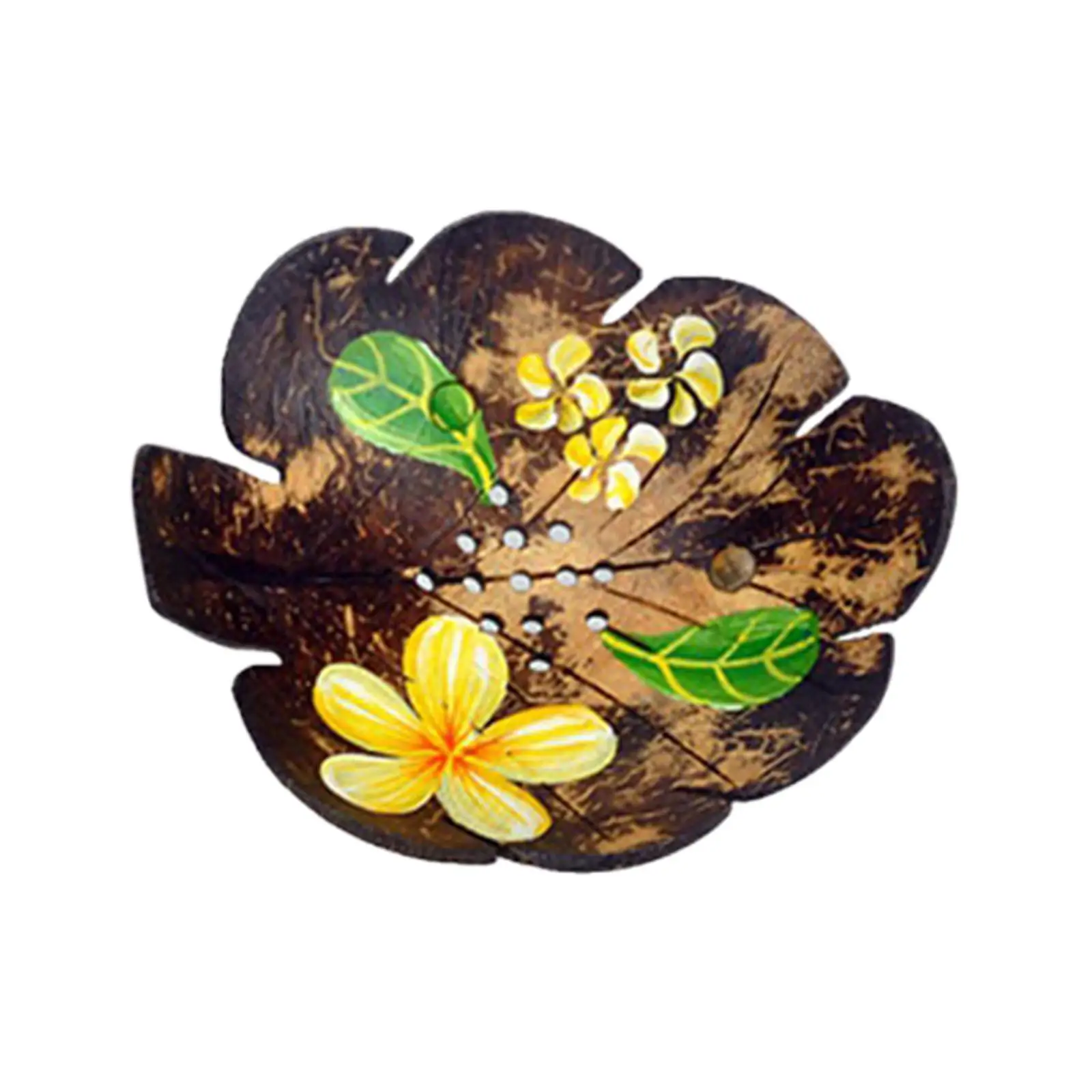 Coconut Shell Soap Dish Creative Jewelry Plate Elegant Shower Soap Holder for Bathroom Hotel Kitchen Countertop Shower