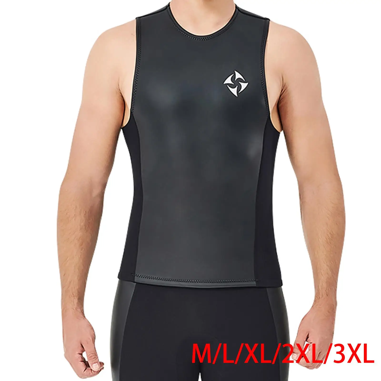 Outdoor Mens Wetsuits 2MM Neoprene Sleeveless Wetsuit Vest for Diving Surf
