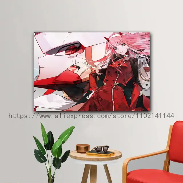 Classic Anime darling in the franxx characters Zero Two High definition  canvas posters hanging scroll paintings Worth collecting - AliExpress