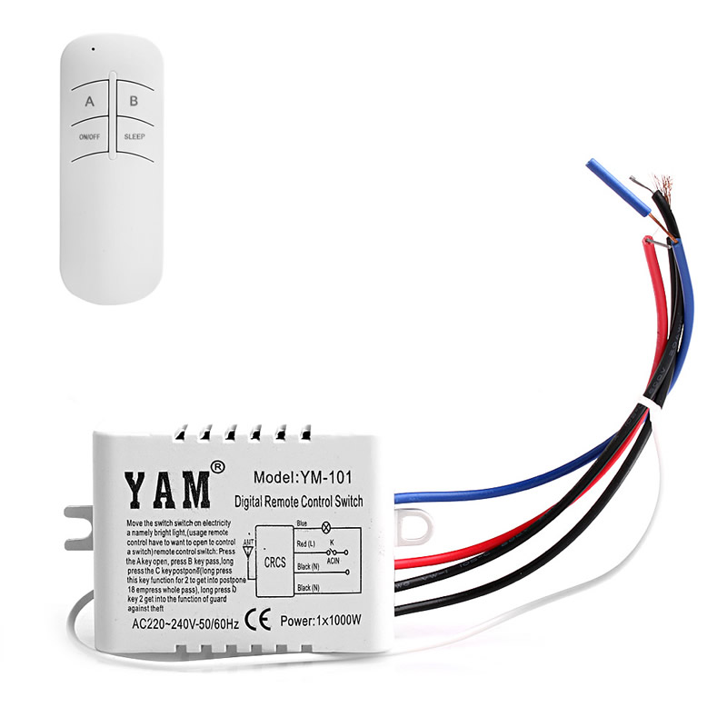 220v sem fio interruptor controle remoto receptor