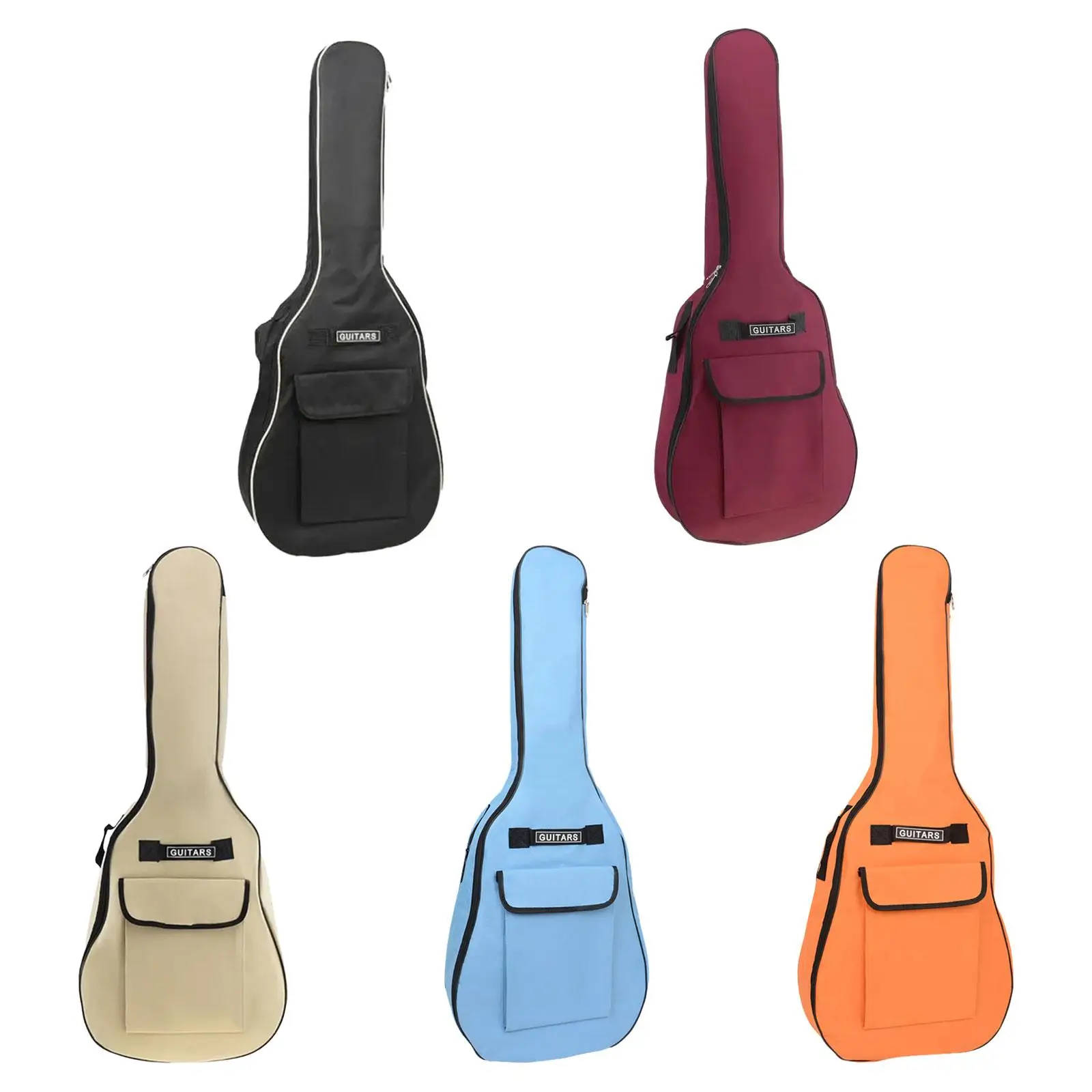 Guitar Bag Guitar Case Carrying Handle Travel Oxford Cloth Electric Guitar Dust Cover, Guitar Gig Bag for Notebook Cables