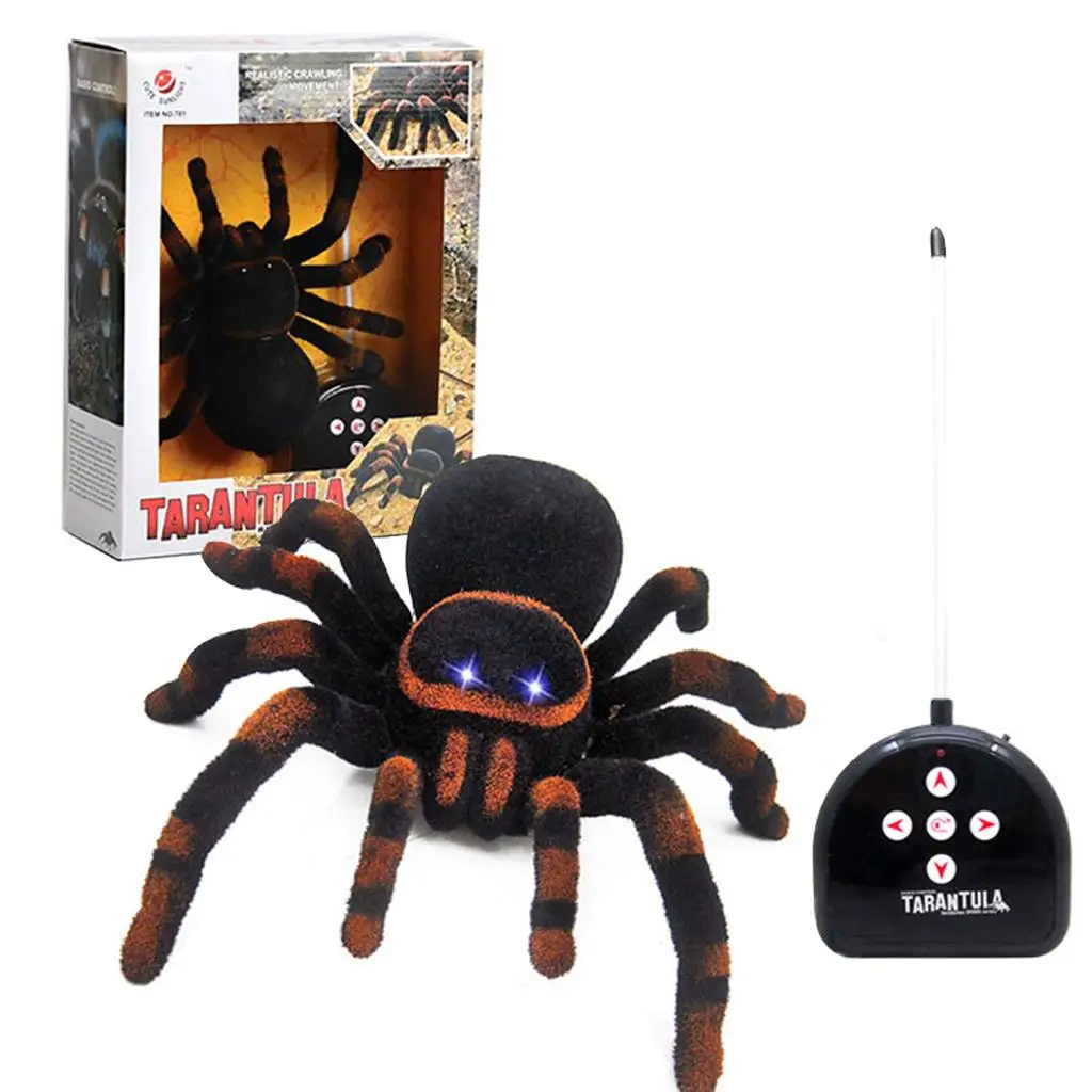 Remote Controll SPIDERS Scary HALLOWEEN Practical Joke Party Trick Fake Toy Bugs 