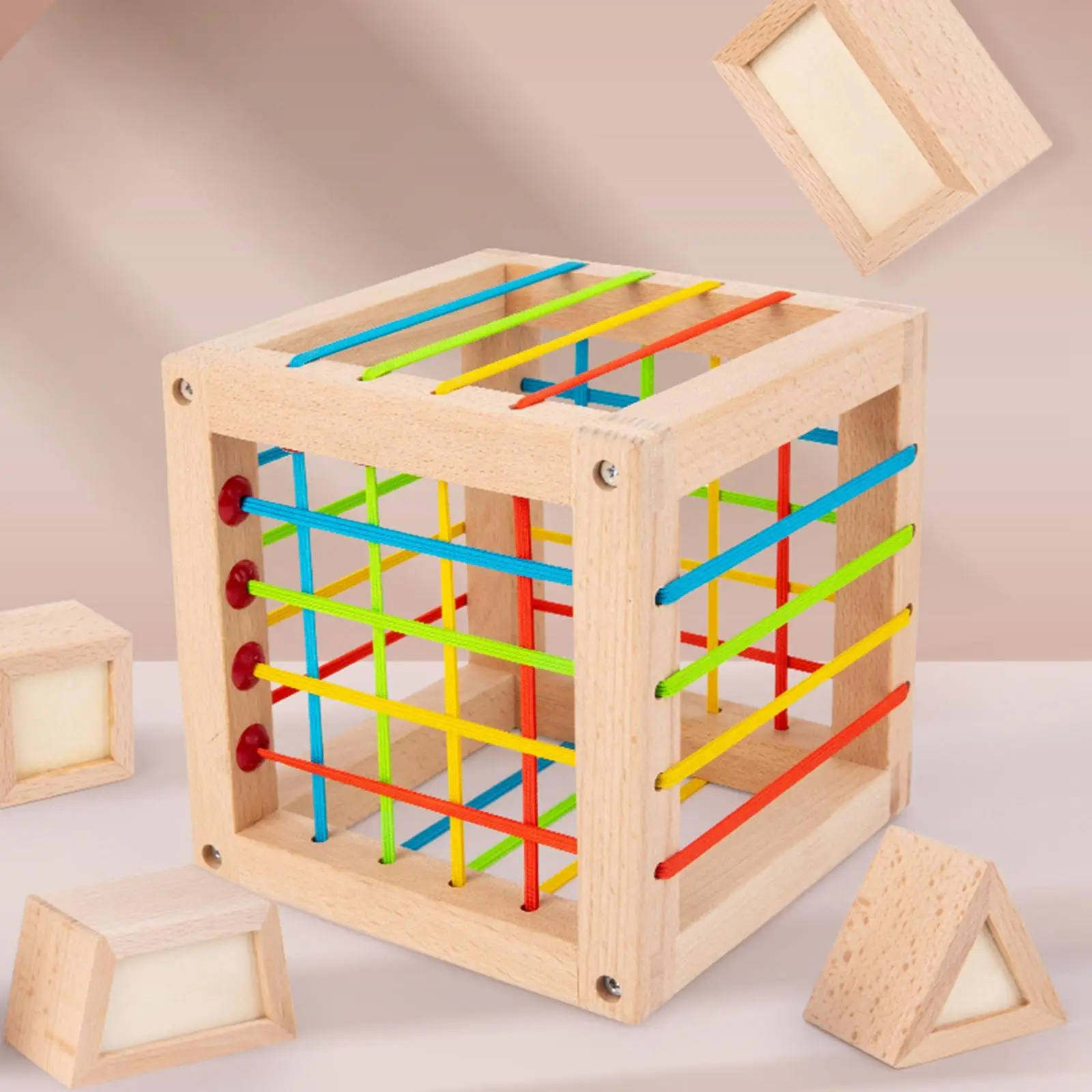 Montessori Block Shape Toys for Boys Girls,  4 5 6 Birthday Gifts