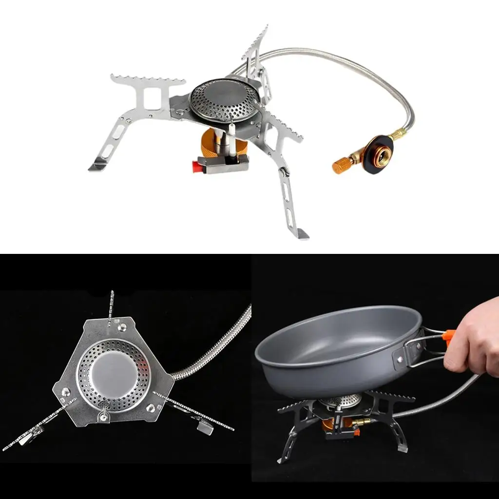 Portable Outdoor Gas Stove Camping  Gas Burner Collapsible Electronic
