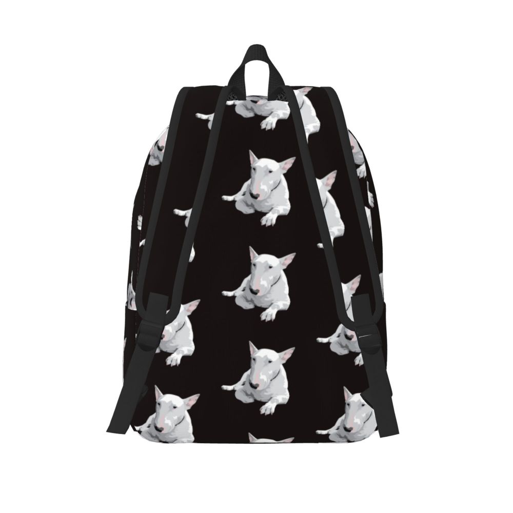 Bull Terrier Dog Bubble Canvas Mochila para