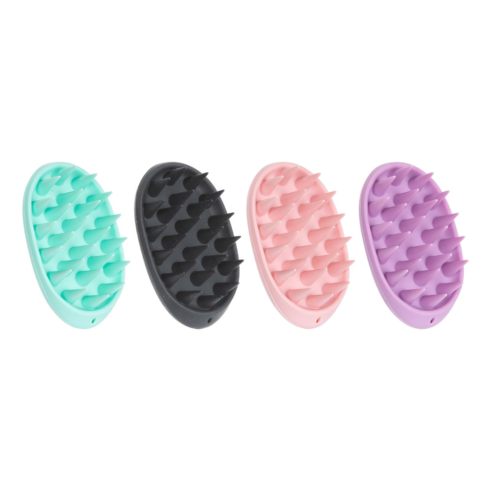 Description Picture 2 of itemHair Scrubber Handheld Wet and Dry Silicone Scalp Brushes for Styling Tools Travel Dorm Women Men Thick Curly Wet and Dry Hair