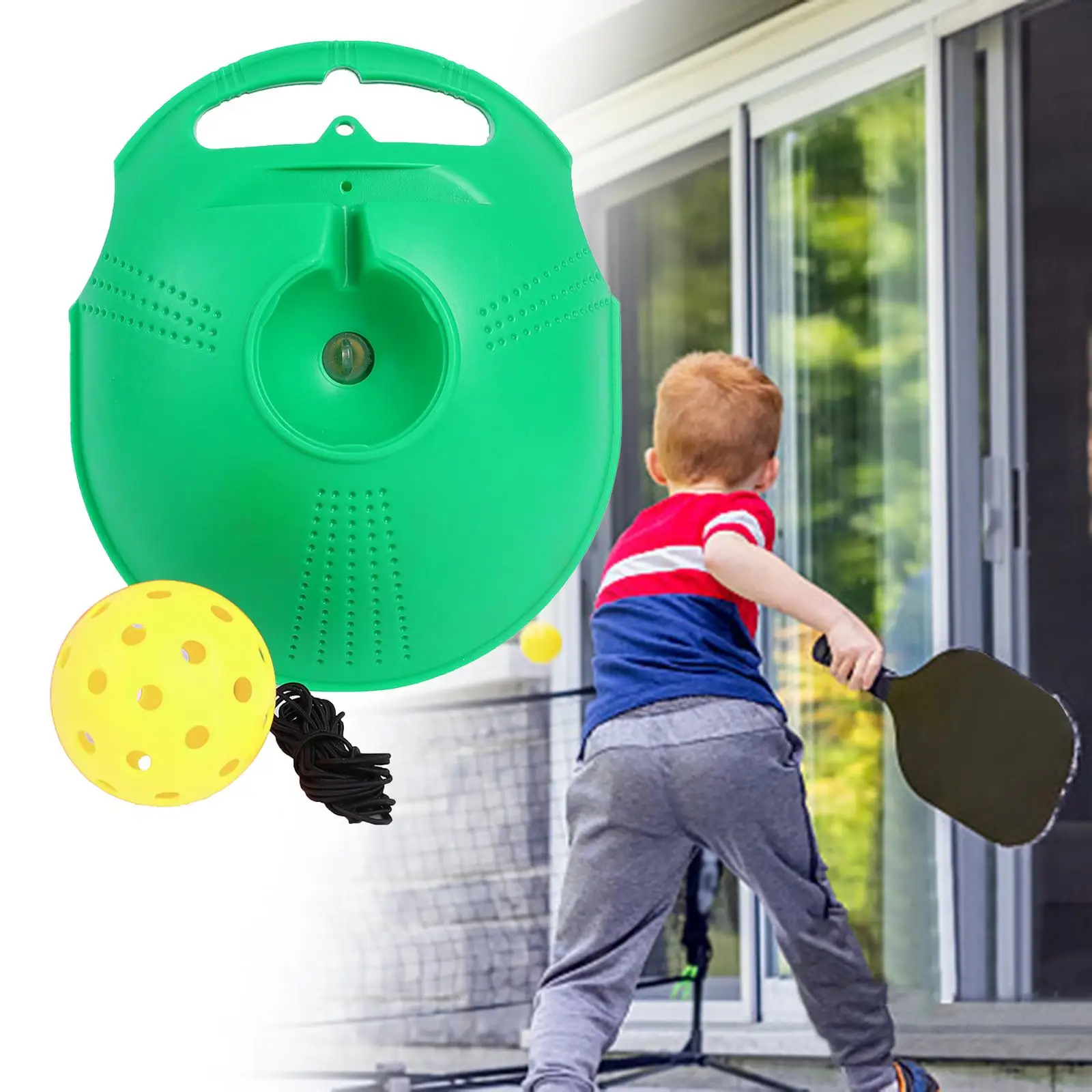 Pickleball Trainer Rebound Ball with String with Ball Self Practice Solo Training for Park Professional Adults Backyard Exercise
