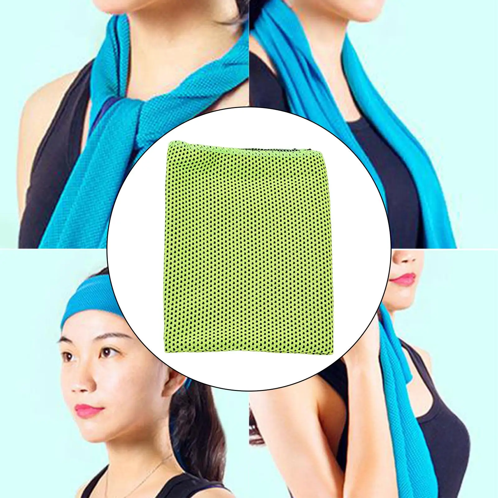 Cooling Towel Cool Towel Chilly Ice Cold Headband Breathable for Exercise Hiking