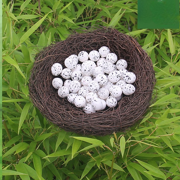 Title 8, Bird Cage Round Rattan Bird Nest Easter Handmad...