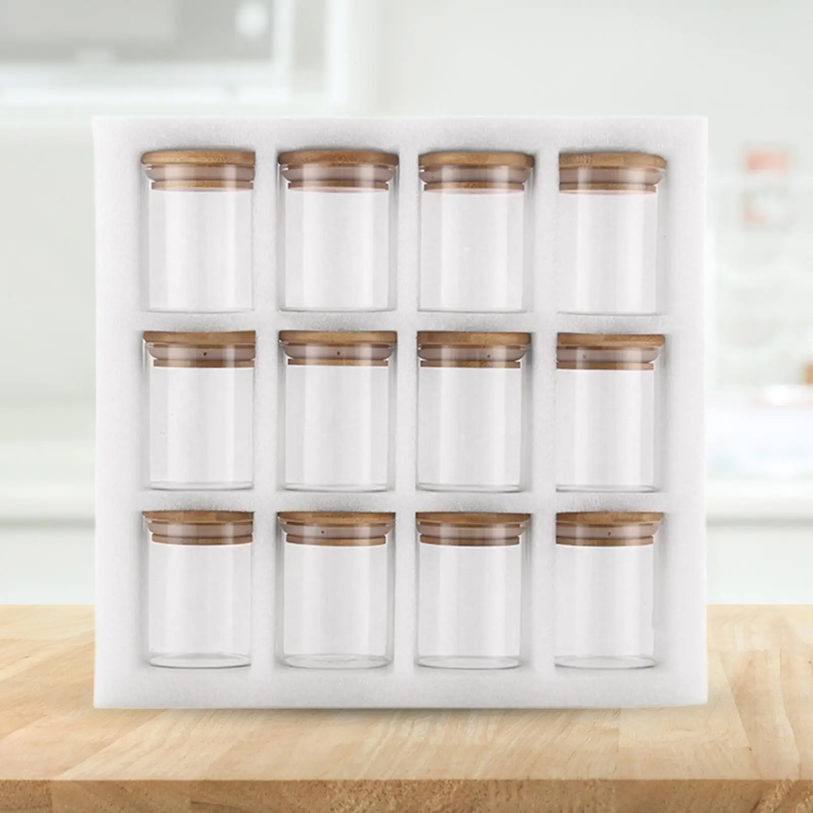 12Pcs Storage Jar Container Jar Food Storage Canisters for Sugar Kitchen