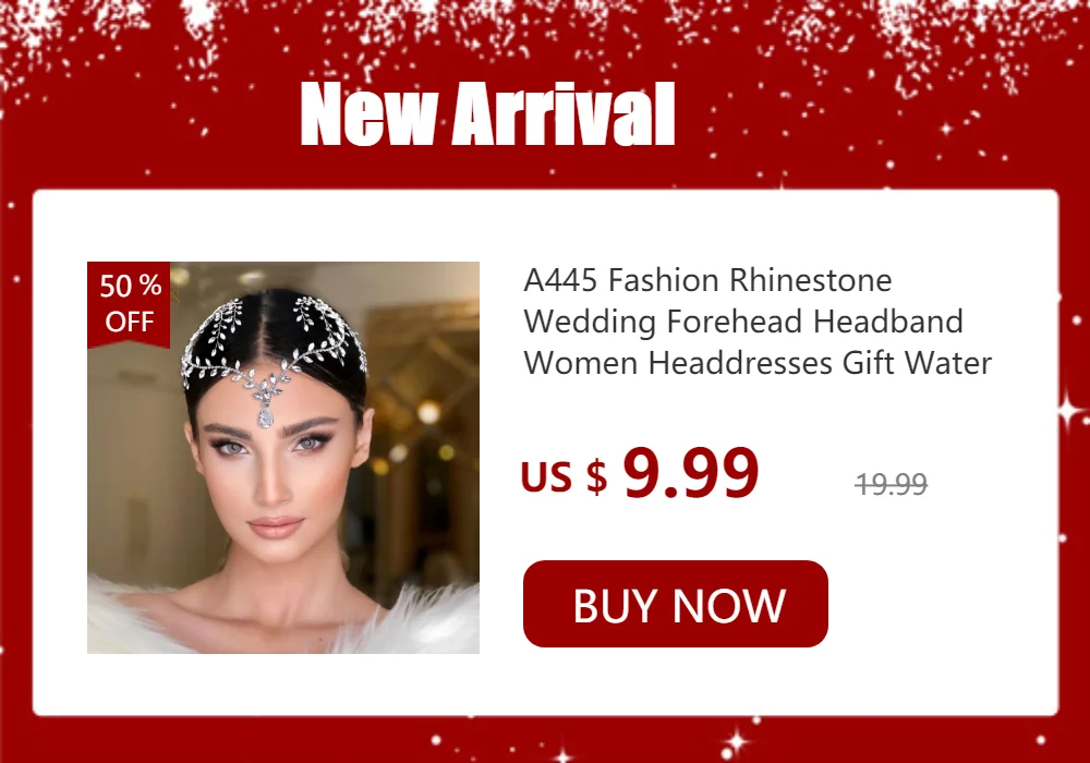 A265 Luxury Zircon Rhinestone Hairband Wedding Headpiece Baroque Bridal Crown Tiaras Hair Accessories Forehead Hair Jewelry