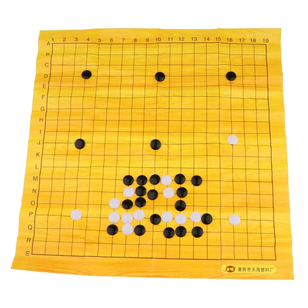  Set WeiQi Pieces Folding Foldable Board Game Kids Gifts Plastic