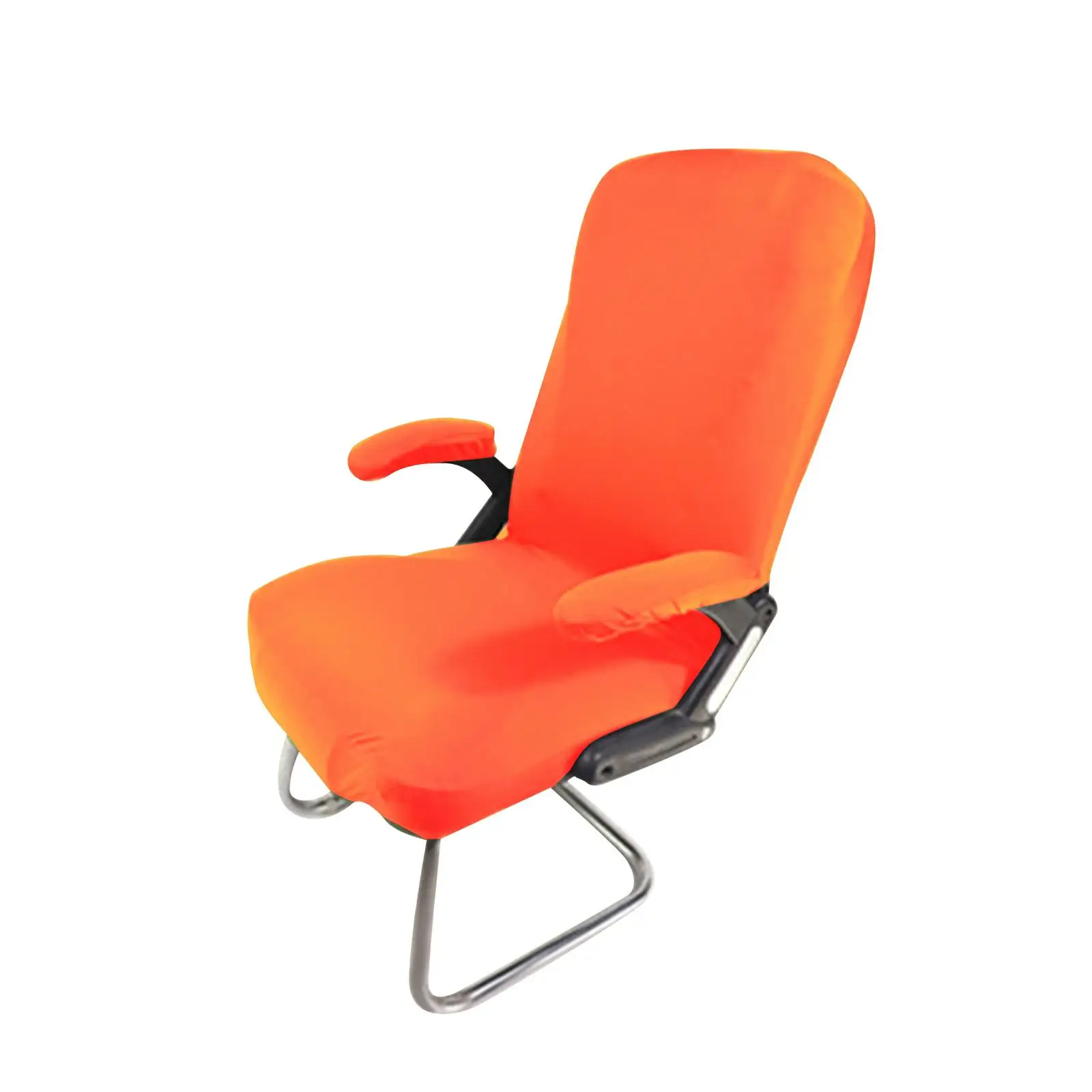 Elastic Rotating Chair Cover Removable Washable Polyester for Computer Chair
