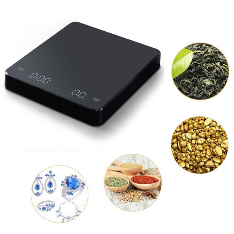 Title 4, 5kg 0.1g Smart Coffee Electronic Scale Timing K...