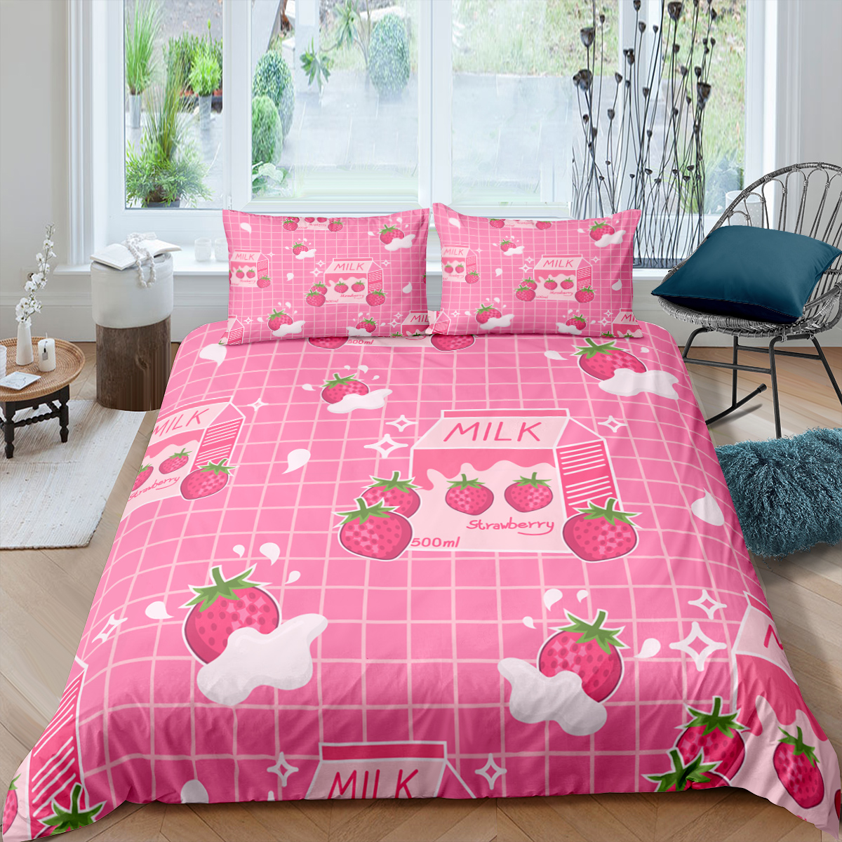 strawberry duvet