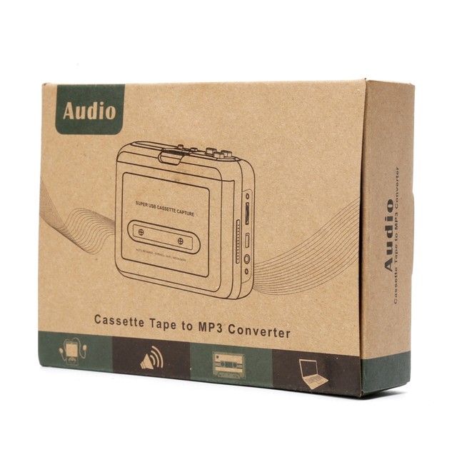 Portable Cassette Player MP3 Cassette to MP3 Converter with Type-c USB  Interface WAV,MP3 Recording Mode Cassette Players