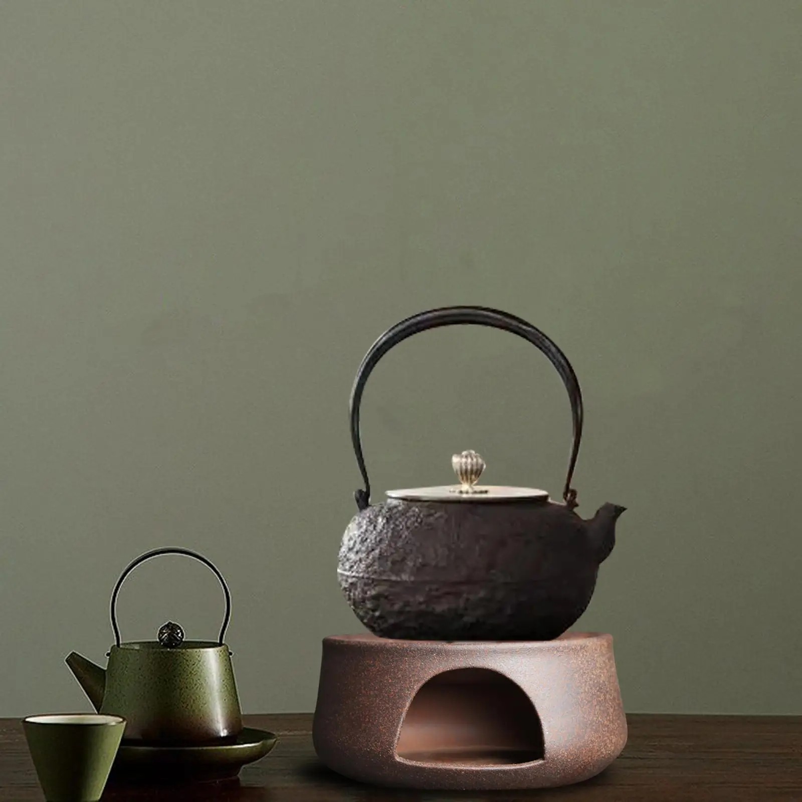 1 Piece Tea Pot Heater Tea Warmer Insulation Base Teapot Warmer Holder for Cafe Camping