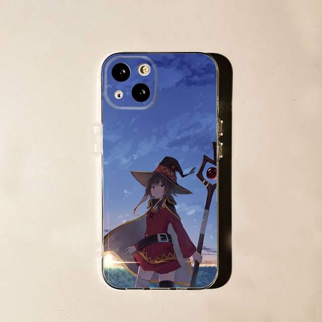 Megumin Konosuba Phone Case For iPhone 11 12 Mini 13 14 Pro Megumin Konosuba Phone Case For iPhone 11 12 Mini 13 14 Pro