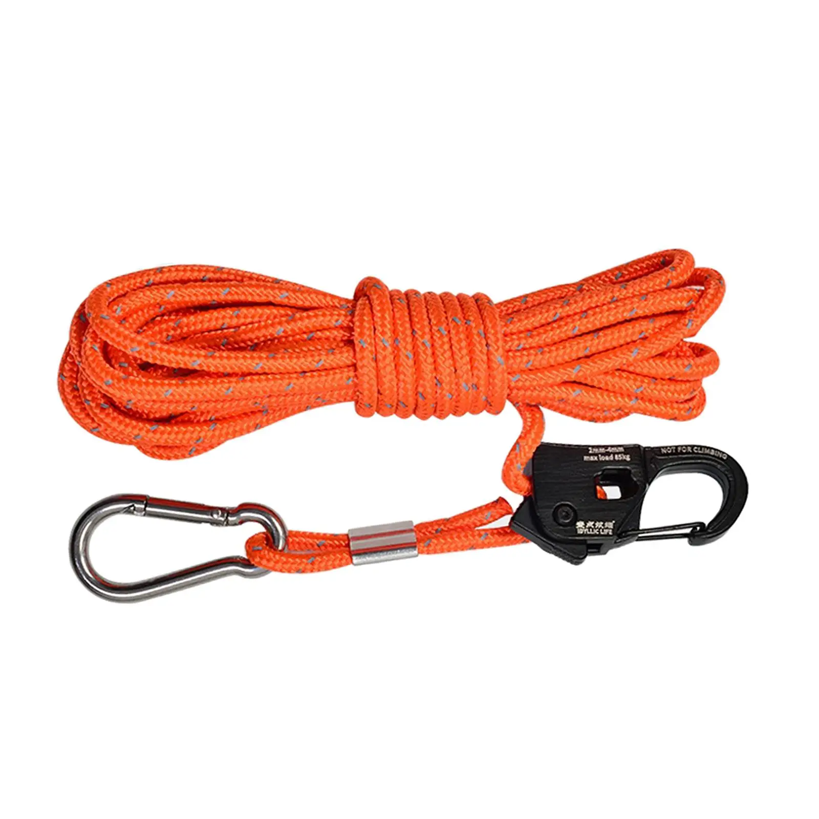 4mm Tent Guy Rope with Pulley Tent Wind Rope for Outdoor Camping Awning