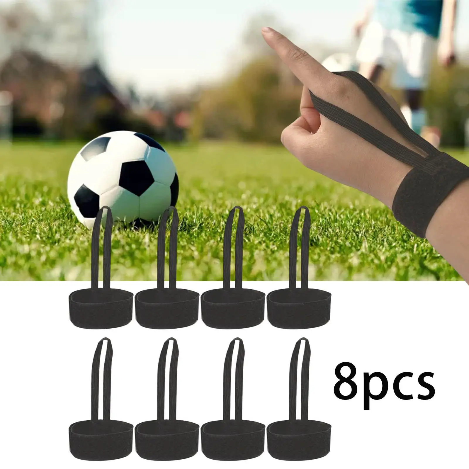 8Pcs Referee Wristbands Adjustable Sports Football Down Indicator Wrist