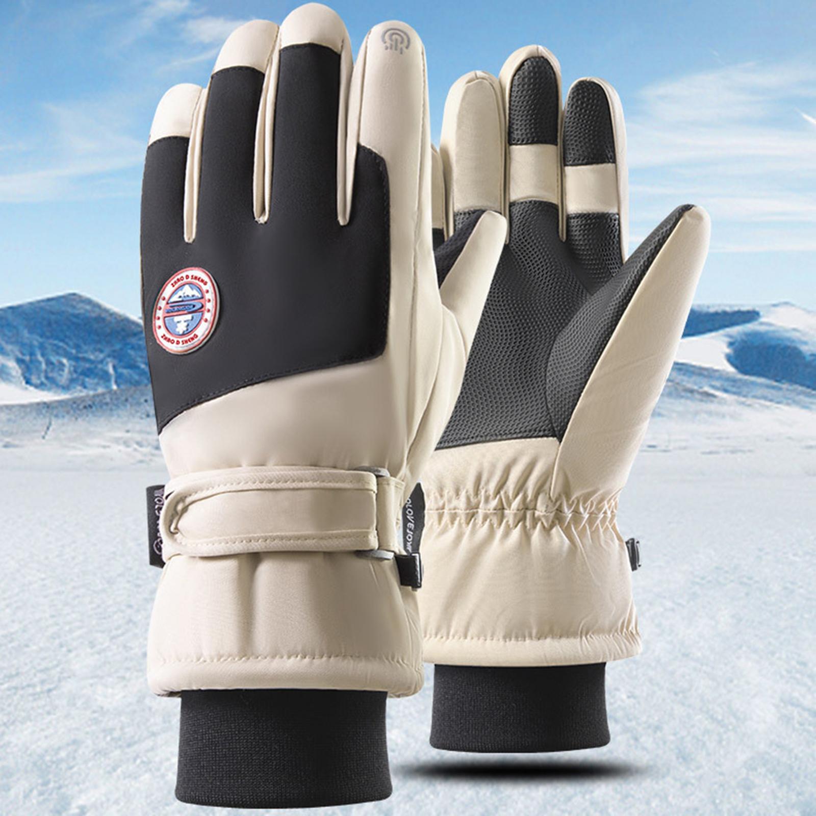 Guantes de esquí de invierno guantes de esquí de nieve con pantalla táctil para correr deportes al aire libre