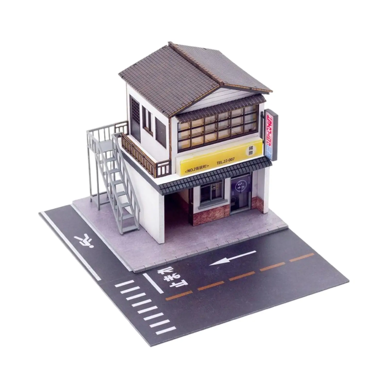 1:64 Scale Dry Cleaners Diorama Scenery Scene Toy Office Home Desktop Decoration