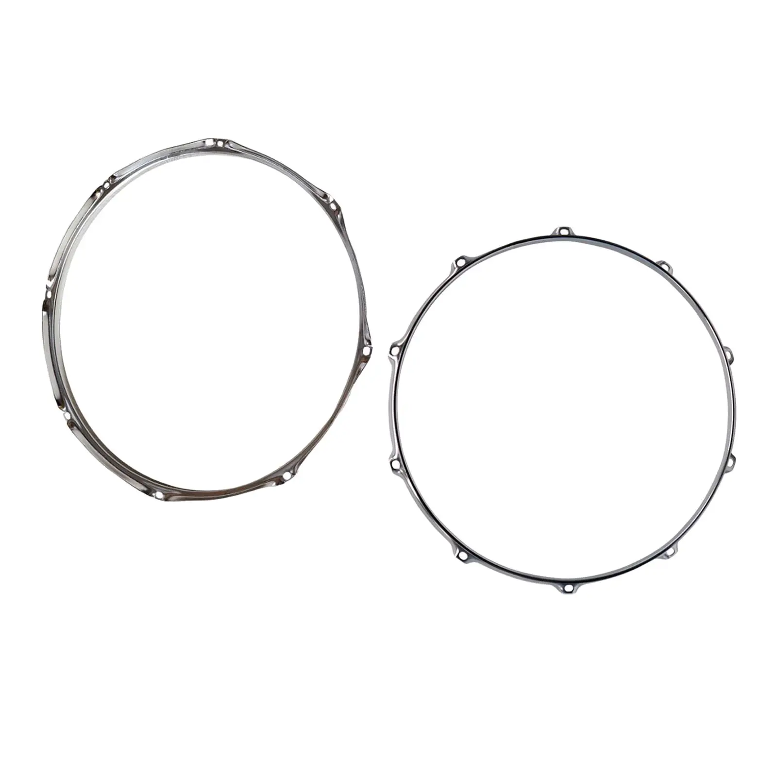 Rim Batter Hoop Percussion Instrument Parts Replacement Heavy Duty 14 inch 8 Lug Batter Hoop Drum Hoop for Instrument Office