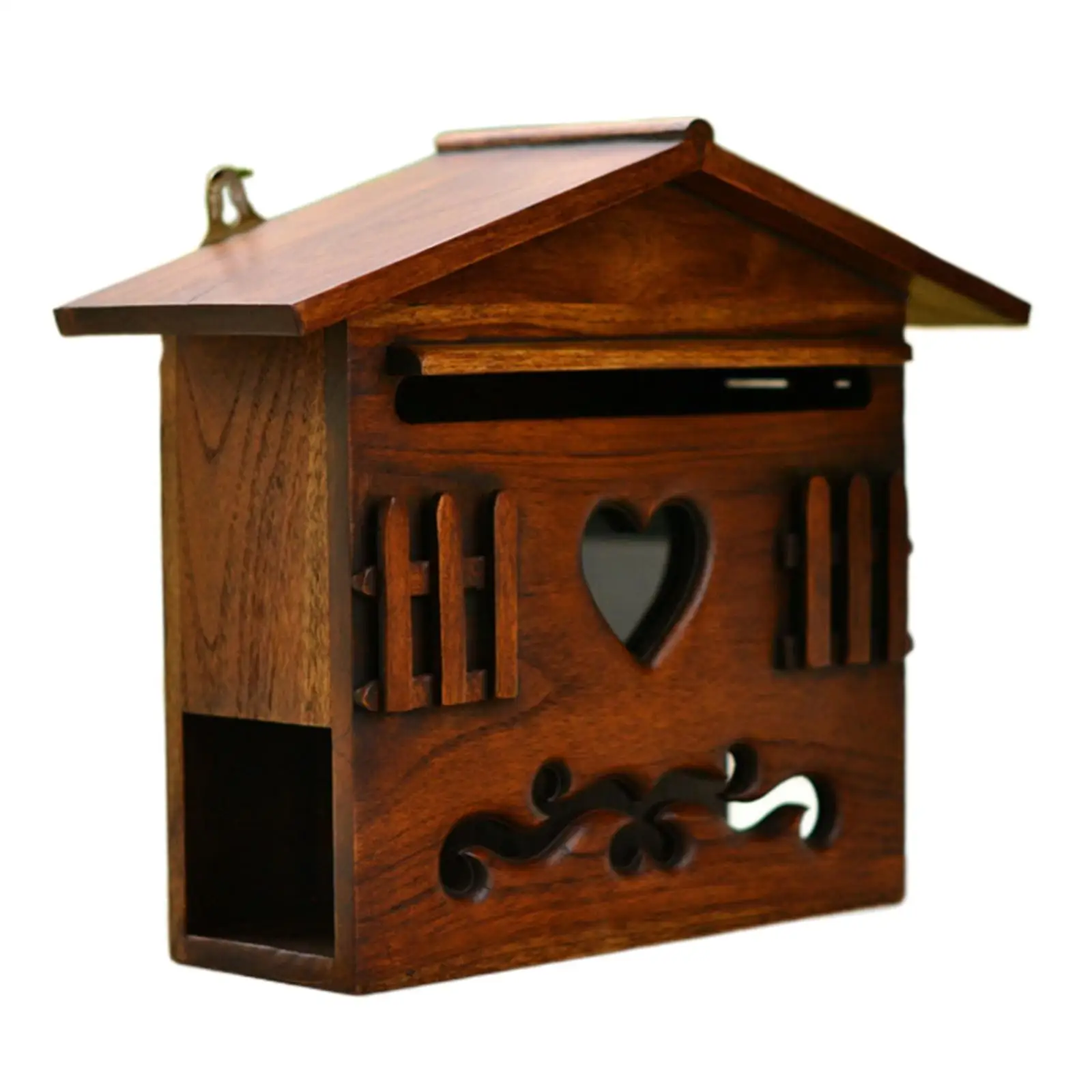 Locking Mailbox Rural Holds Documents Bills Letters Keys Mail Organizer for  Hallway