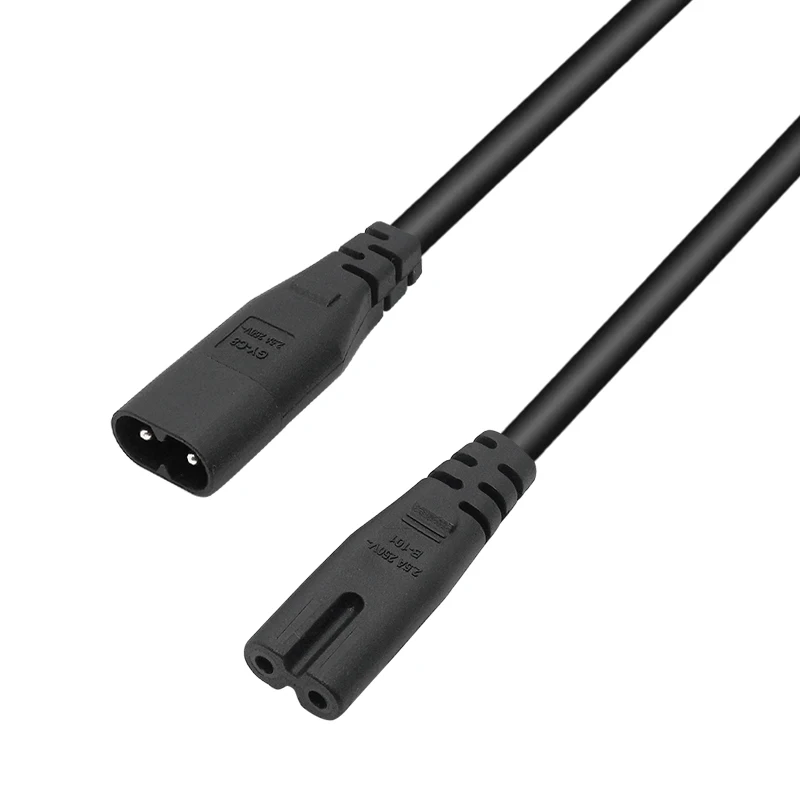 IEC 320 C7 Female to C8 Male Figure 8 Power Adapter Extension Cable - 1PCS Description Image.This Product Can Be Found With The Tag Names Automotive, Beauty Health, Computers Electronics, Fashion, Home Garden, Online shopping, Phones Accessories, Toys Sports, Weddings Events