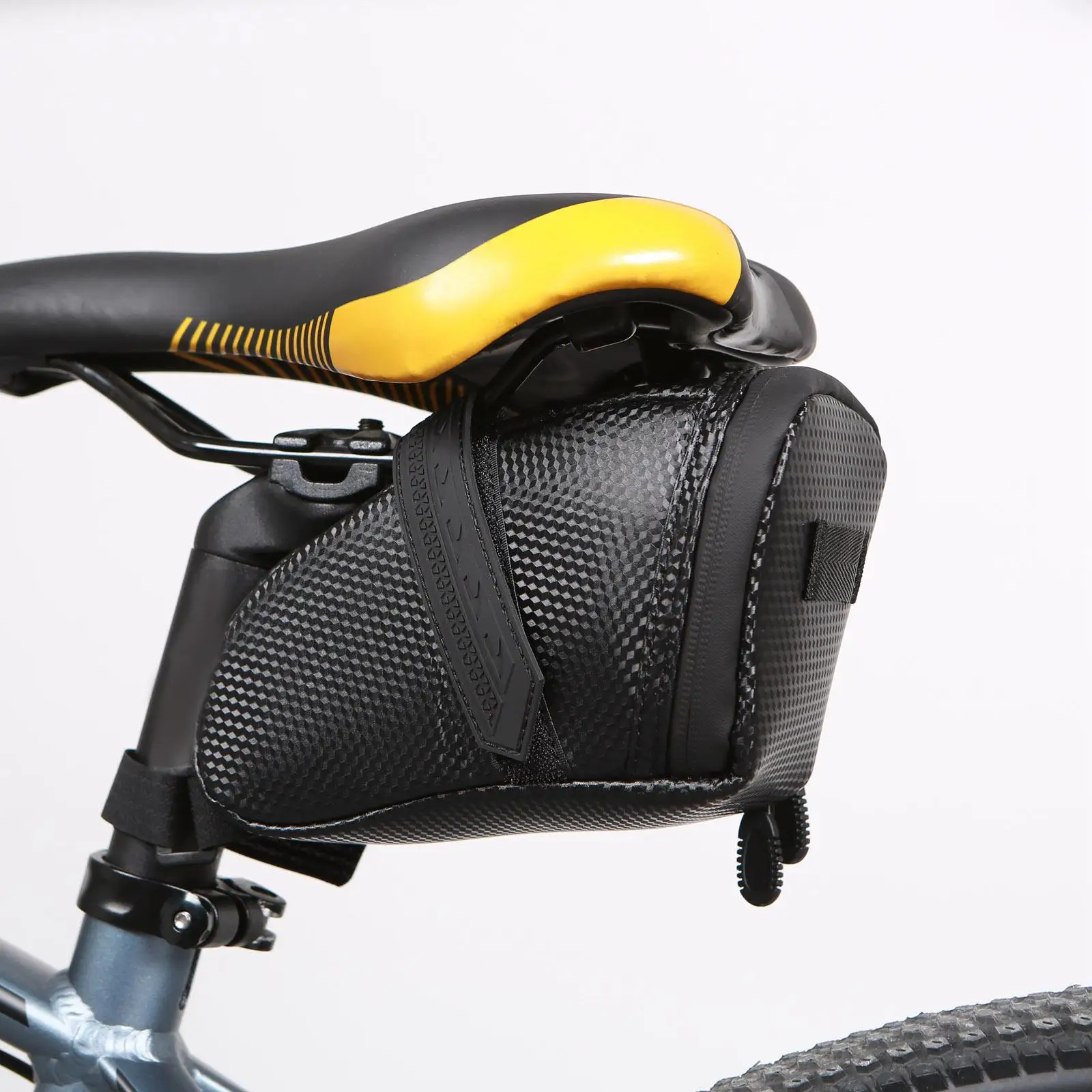 Bike Saddle Bag Waterproof Cycling Bag Under Seat Bike Wedge Pack for Taillight Mountain Road Bike Cycling Accessories Biking