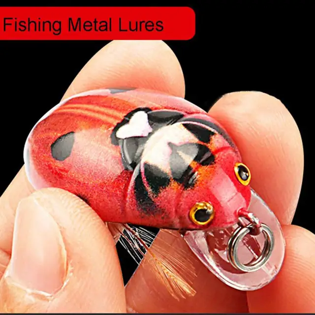 3.8cm/4.1g Fishing Bait 3D Eyes Minnow Fishing Lure Insect/Bug