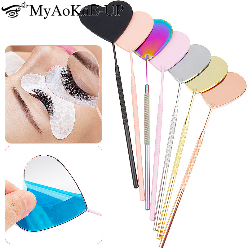 Best of 1pcs Heart Shape Eyelash Extension Mirror Magnify Long Hand Mirror For Checking False Lash Tech Supplies Accessories Makeup Tool Reviews & Tips