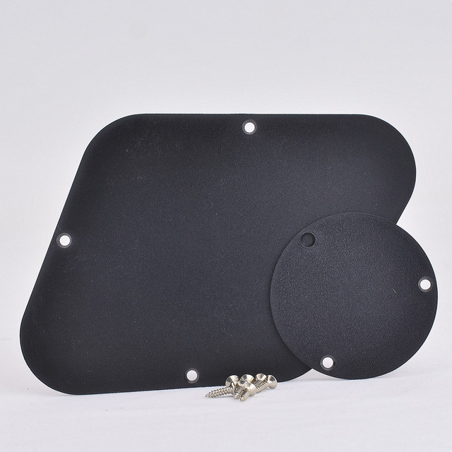 KAISH Solido Nero 1 Ply LP Piastra di Controllo Posteriore Interruttore Piastra Cavità Copertura Per Epiphone Les Paul KAISH Solido Nero 1 Ply LP Piastra di Controllo Posteriore Interruttore Piastra Cavità Copertura Per Epiphone Les Paul