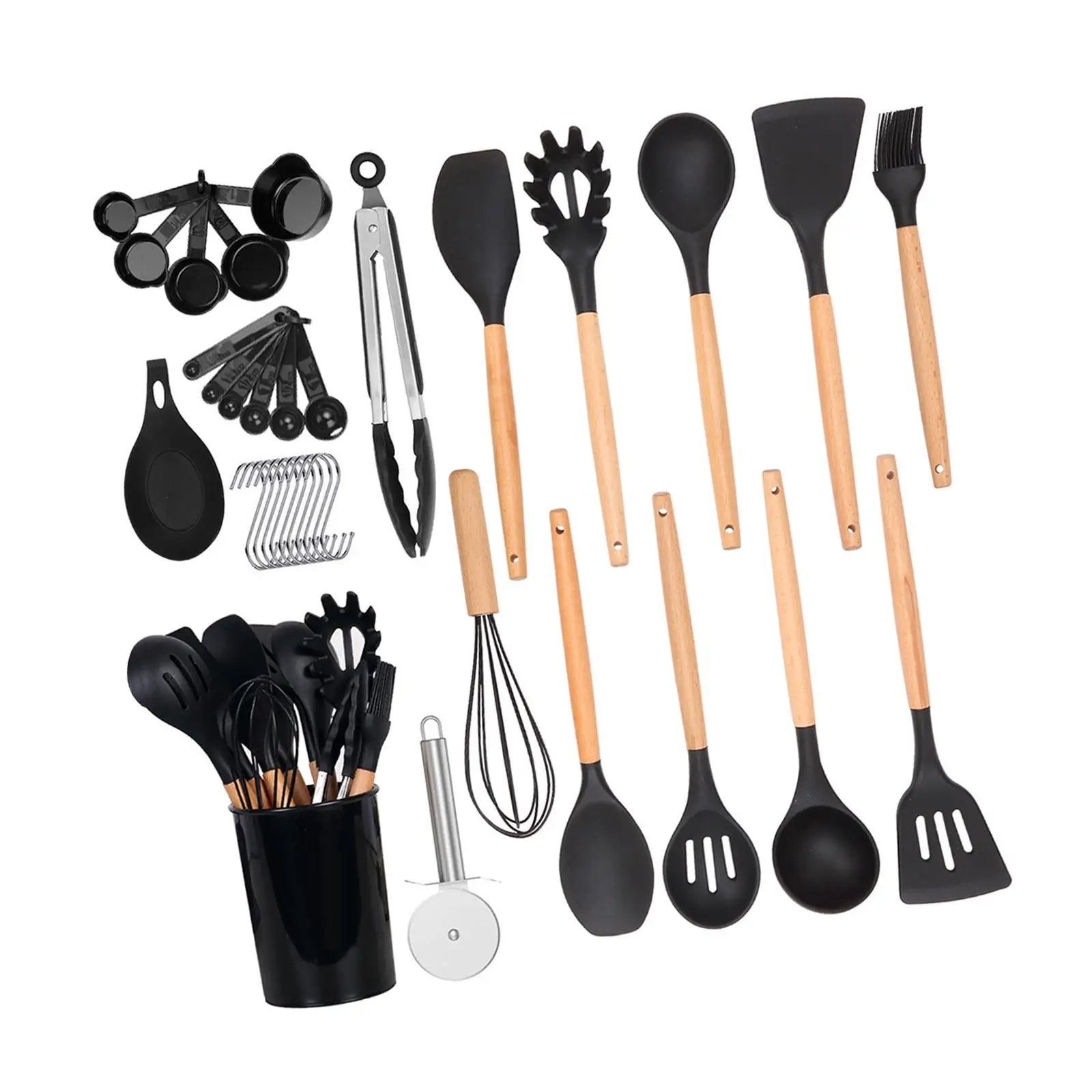 35Pcs Convenient Kitchen Utensil Gadgets Tools Set Spatula Cookware for Beginners