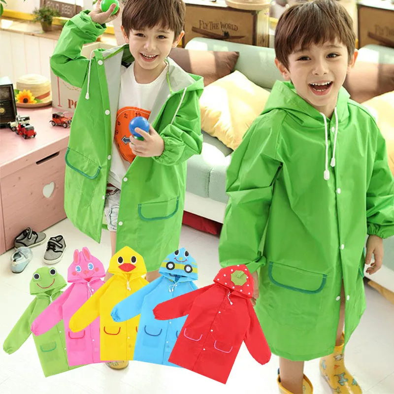 Title 17, Cartoon Animal Style Waterproof Kids Baby Rainc...