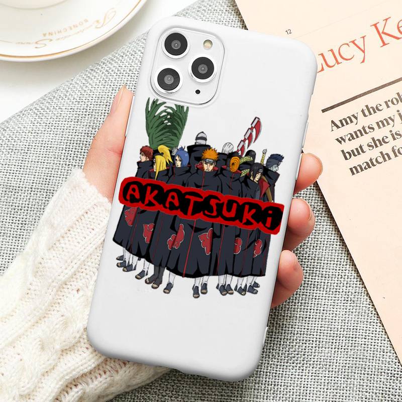 iphone 13 pro max case clear Anime Naruto Akatsuki Itachi Pain Phone Case Silicone Soft for iphone 13 12 11 Pro Mini XS MAX 8 7 Plus X 2020 XR cover 13 pro max cases