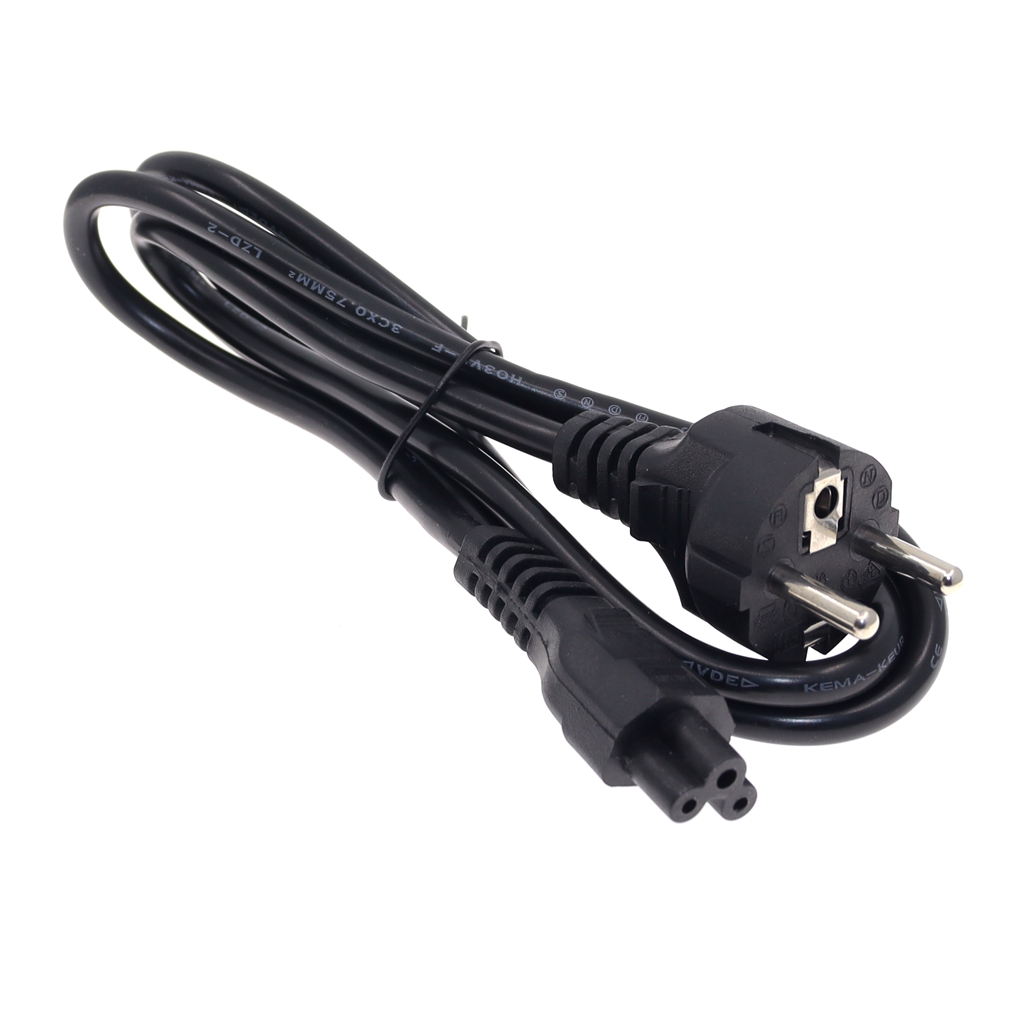 Description Picture 6 of itemEU Schuko CEE 2 prong to IEC C5 Cloverleaf Power Cord for Notebook Laptop AC Adapters 1.5m European Power Supply Lead Cable