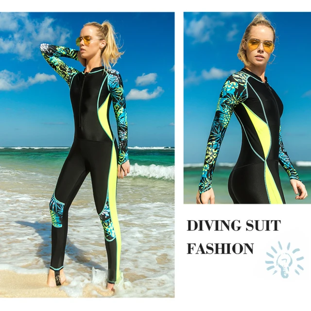 Wetsuits Women Long Sleeve Full Body Scuba Diving Suits Lady