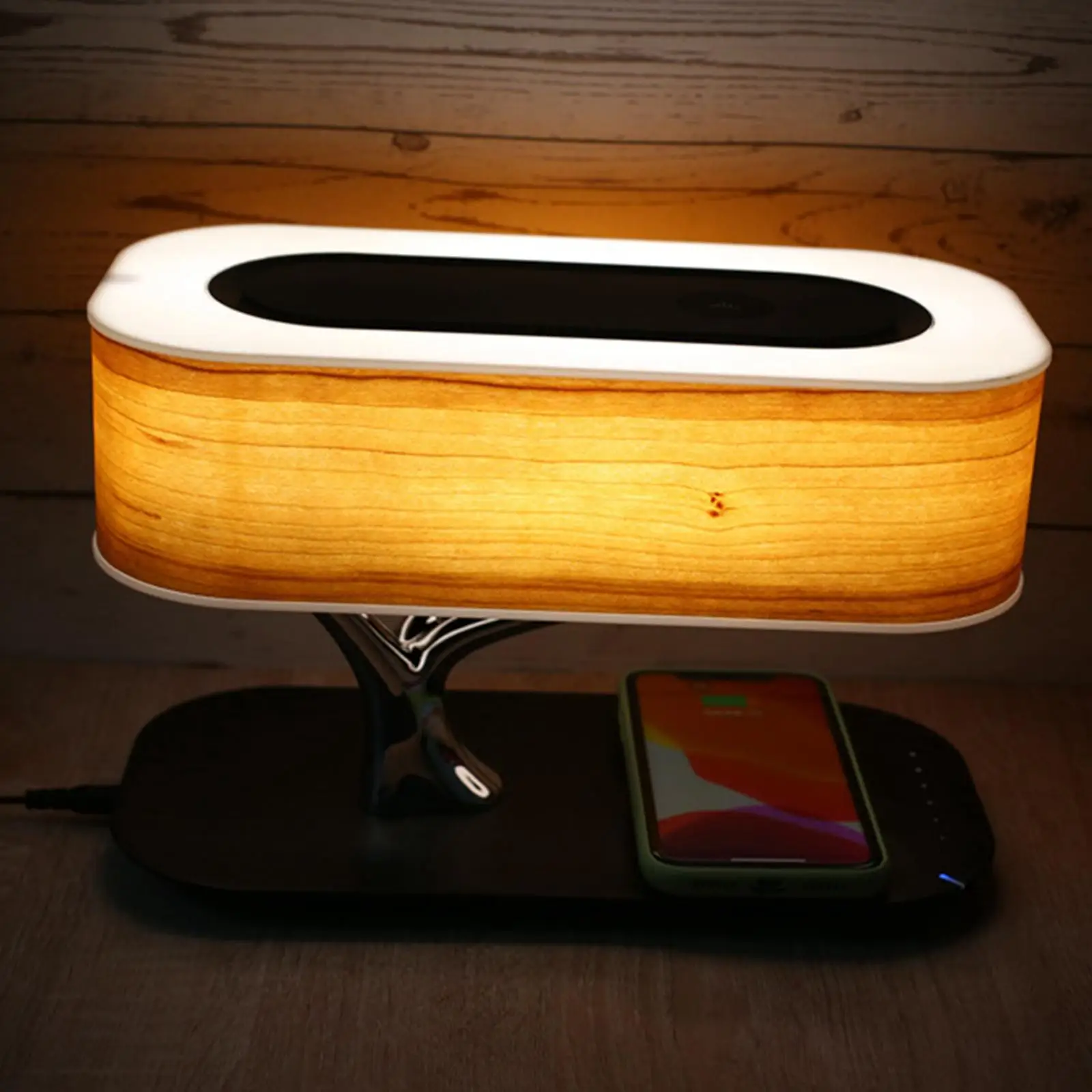 Table Lamp for Bedroom Office Bluetooth Speaker Charger Desk Lamp Bedside Lamp Led