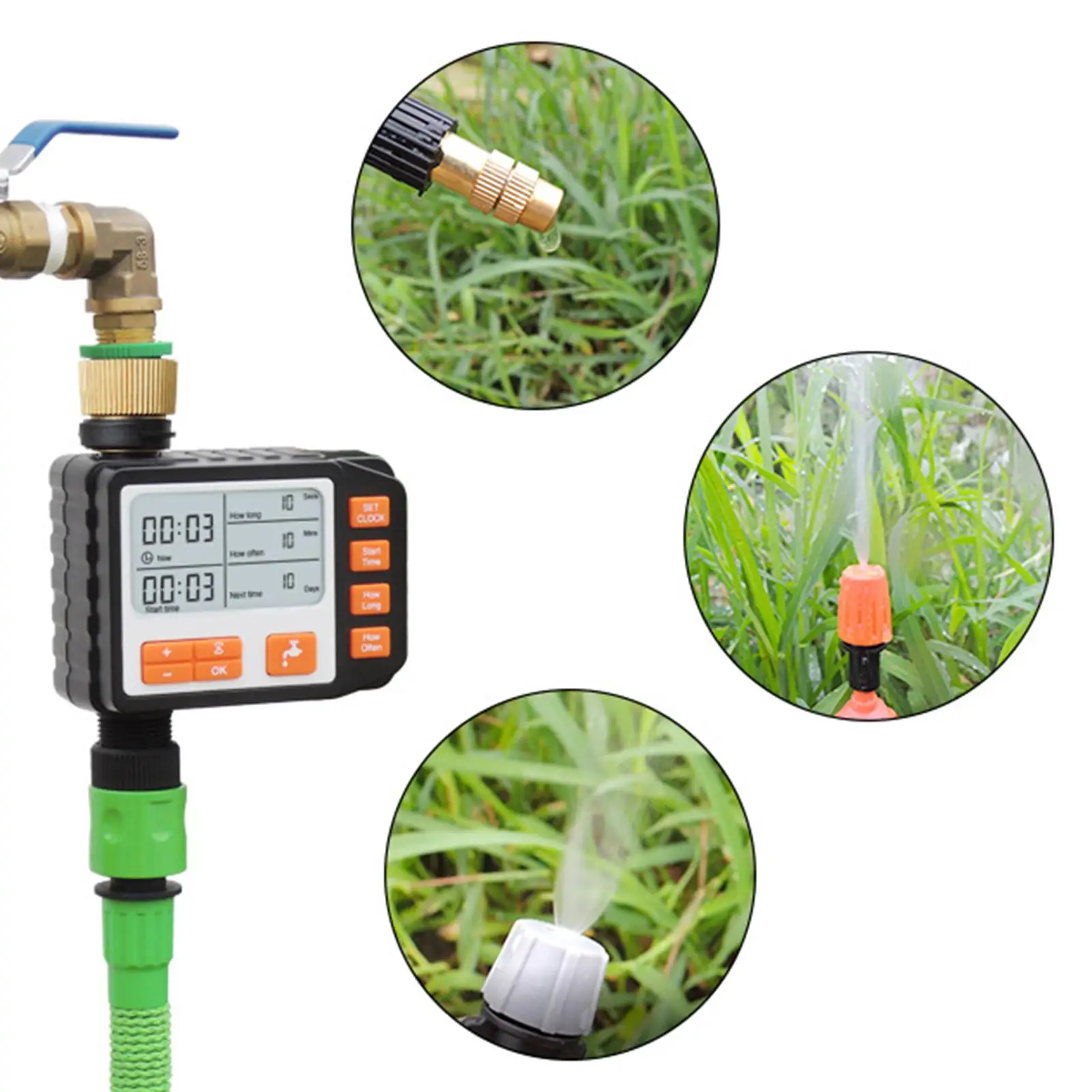 LED Screen Electronic Automatic Water Timer Sprinkler Controller Outdoor Garden Timer Automatic Watering Device Irrigation Tool